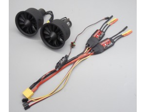 Freewing 64mm V2 12 Blade IR Twin EDF Power Combo 2300Kv For 6S