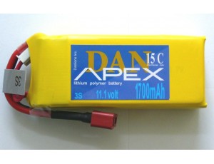 Apex Li-Po 11.1V (3S) 1.700mAh 15C Apex Li-Po 11.1V (3S) 1.700mAh 15C