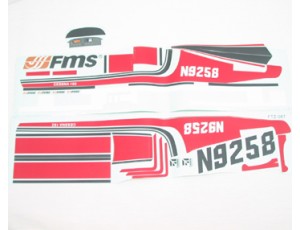 FMS 1.4M Cessna 182 Red Decal