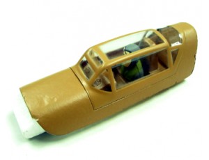 FMS Mini Old BF109 Whole Canopy Part With Pilot Figure