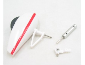 FMS 1.4M Cessna 182 Front Landing Gear Set - Red