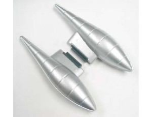 FMS 1.4M P-38 Silver Drop Tank Set
