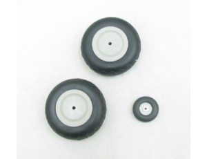 FMS 1.4M P-51 V7 Main & Tail Wheel Set